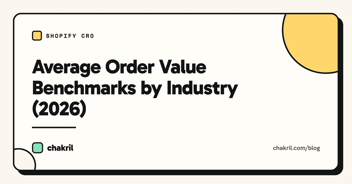 Average Order Value Benchmarks by Industry (2026)