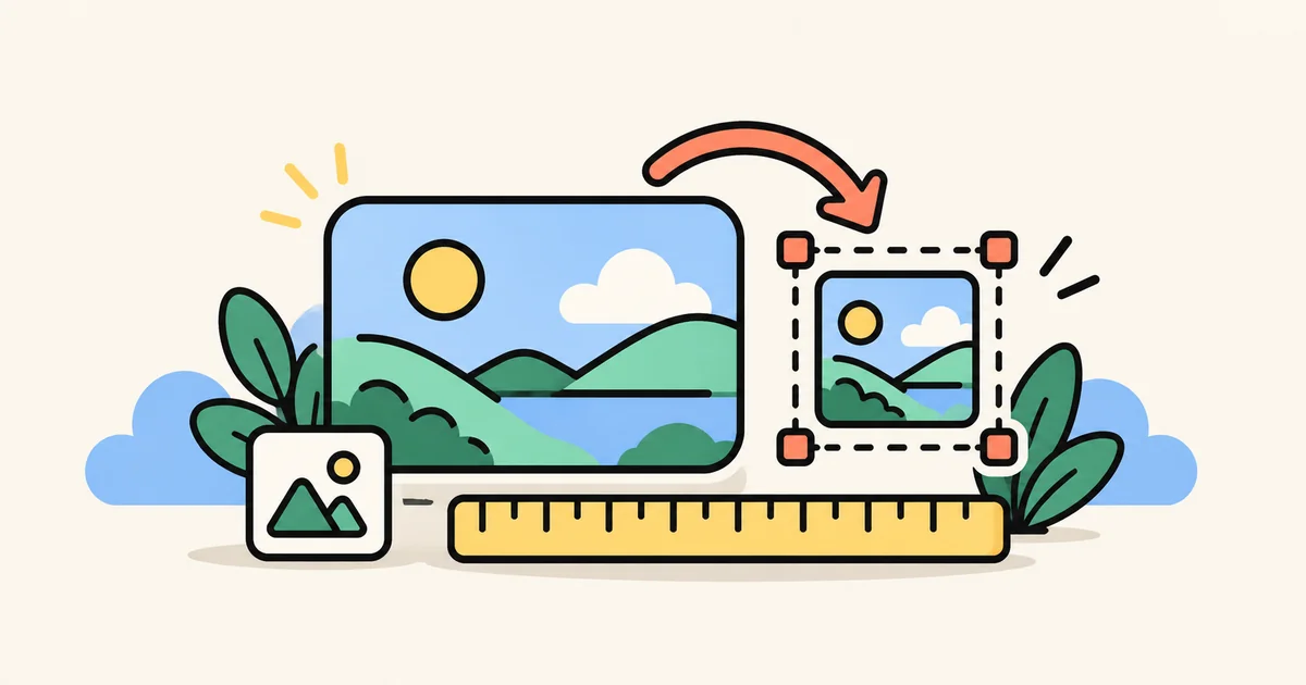 A crop frame and ruler compare blog image formats